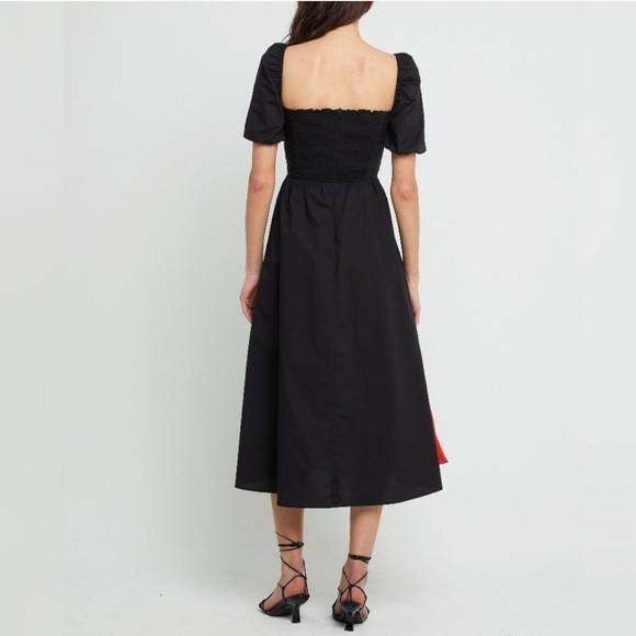 O.P.T. Womens River Midi Dress, Black - Picture 4 of 12